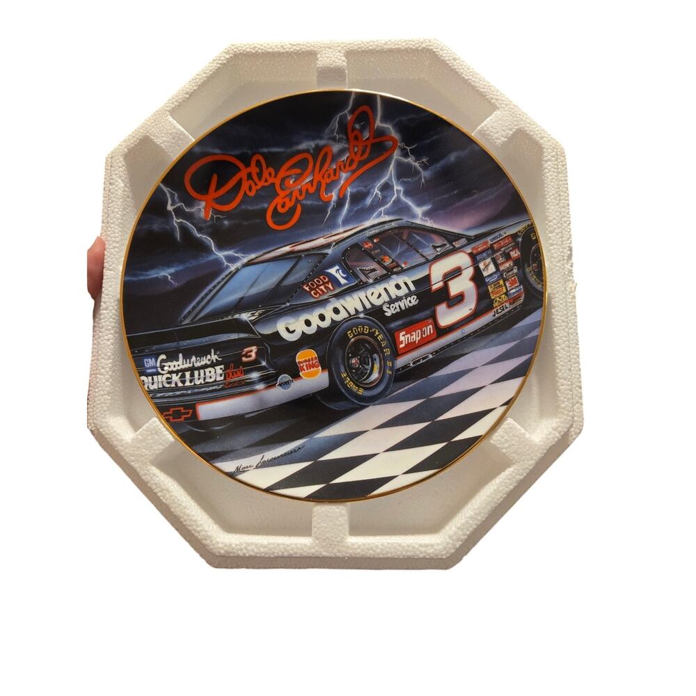 Dale Earnhardt #3 Goodwrench Hamilton Collection Plate Lightning Quick 1998